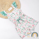 Rose Floral Romper, 7/8 (3XL)