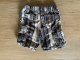 Lee Dungarees Cargo Plaid Shorts, 3T