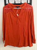 Women's NWT Carolyn Taylor Burnt Orange Long Sleeve, M