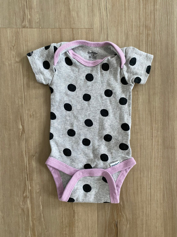 Polka Dot Onesie, 0-3M