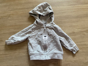 Carter's Grey Bear Sweatshirt, NB