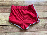 Red Cotton Shorts, 4T