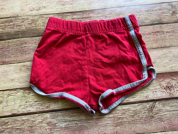 Red Cotton Shorts, 4T