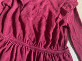 Cat & Jack Maroon Glitter Dress, 3T