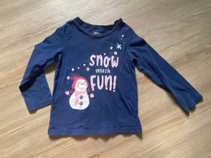 OshKosh 'Snow much fun!' Long Sleeve, 3T