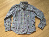 Wrangler Riata Blue Plaid Button Down, S (5-6)