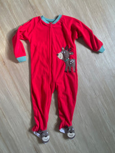 Carter's Reindeer Fleece Sleeper, 2T