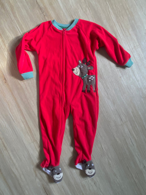 Carter's Reindeer Fleece Sleeper, 2T