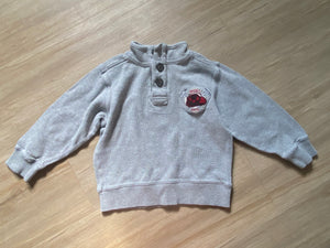 Gymboree Engine Rescue Knitted Pullover, XS(3-4)