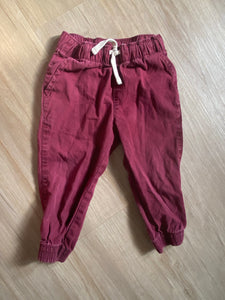 Children's Place Maroon Joggers, 2T