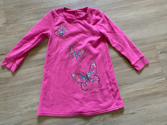 Sonoma Pink Butterfly Long Sleeve Dress, 6