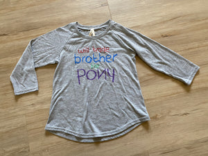 Roper 'will trade brother for pony' Tee, M(7-8)