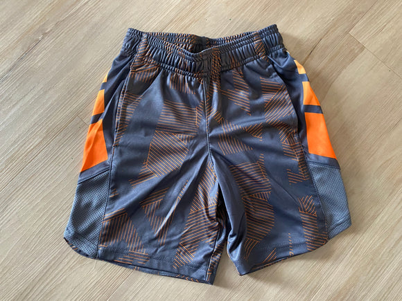 New Grey/Orange Champion Athletic Shorts, S (6-7)