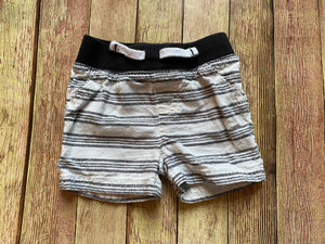 Striped Cotton Shorts, 3M