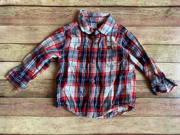 Red, White, and Blue Flannel, 12-18M