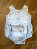 Summer Gingham Romper, 12-18M
