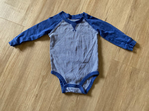 Carter's Blue Striped Onesie, 12M