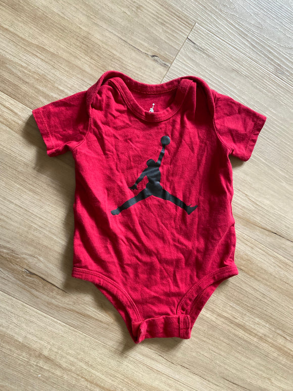 Nike Jordan Red Onesie, 3/6M