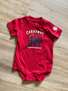 Carhartt Farm Tested Onesie, 12M