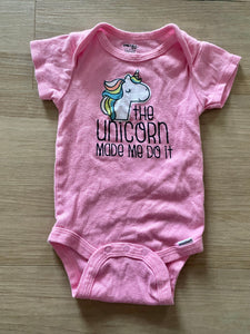 Onesies 'The Unicron Made Me Do It' Onesie, 6-9M