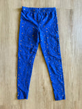 Blue, Gold Star Leggings, XL -14