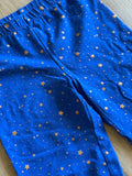 Blue, Gold Star Leggings, XL -14