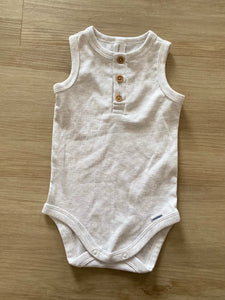 NWOT Grey Tank Onesie, 3-6M