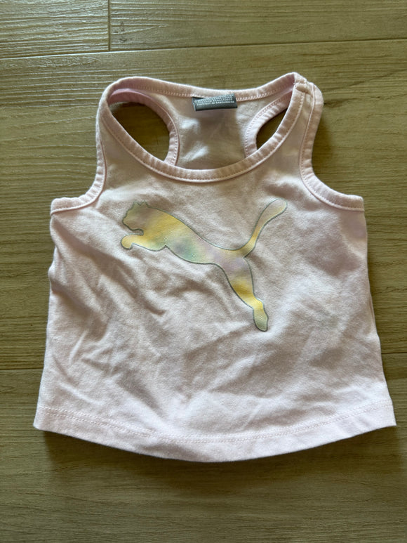 Puma Pink Racerback Tank, 0-3M