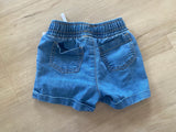 Pull On Denim Shorts, 2T