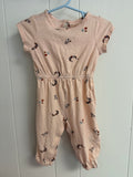 Old Navy Pink, Moon Flower Jumpsuit, 6-12M