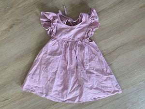 Light Purple Cotton Dress, 110 (4T)