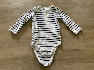 Carter's Striped Long Sleeve Onesie, 12M