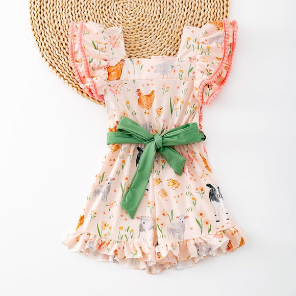 New Okie & Lou 'Pretty in the Farm' Romper, XL (5)