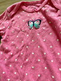 Carter's Butterfly Long Sleeve Onesie, 12M