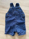 NWOT Denim Shorts Overalls, 12M