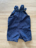 NWOT Denim Shorts Overalls, 12M