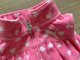 Puma Pink, Heart Fleece Vest, 3-6M