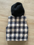 Black Checkered Vest, 4T