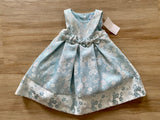 NWT Light Blue Sparkly Floral Dress, 2T