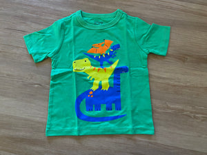 NWOT Children's Place Green Dino T-Shirt, 2T, 3T, 4T, 5T