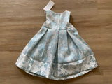 NWT Light Blue Sparkly Floral Dress, 2T