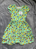 NWT DotDot Smile Sunshine & Flowers Caps Dress, 8/10