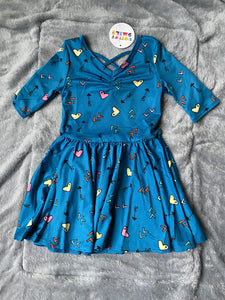 NWT DotDot Smile Heart, Arrow Ballerina Dress, 2T