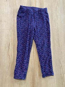 Circo Purple Heart Print Jeggings, 3T