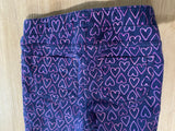 Circo Purple Heart Print Jeggings, 3T