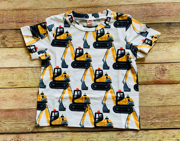 Construction Tee, 9-12M (80), 1-2Y (90), 4-5Y (110), 5-6Y (120)