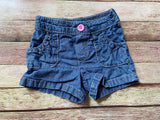 Pull On Denim Shorts, 4T