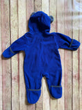 Animal Eared Fleece Bodysuit, 3-6M