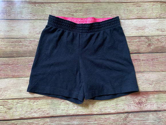 Black Cotton Shorts, XS(4-5)