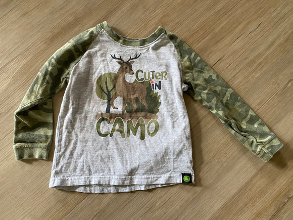 John Deere 'Cuter in Camo' Long Sleeve, 3T